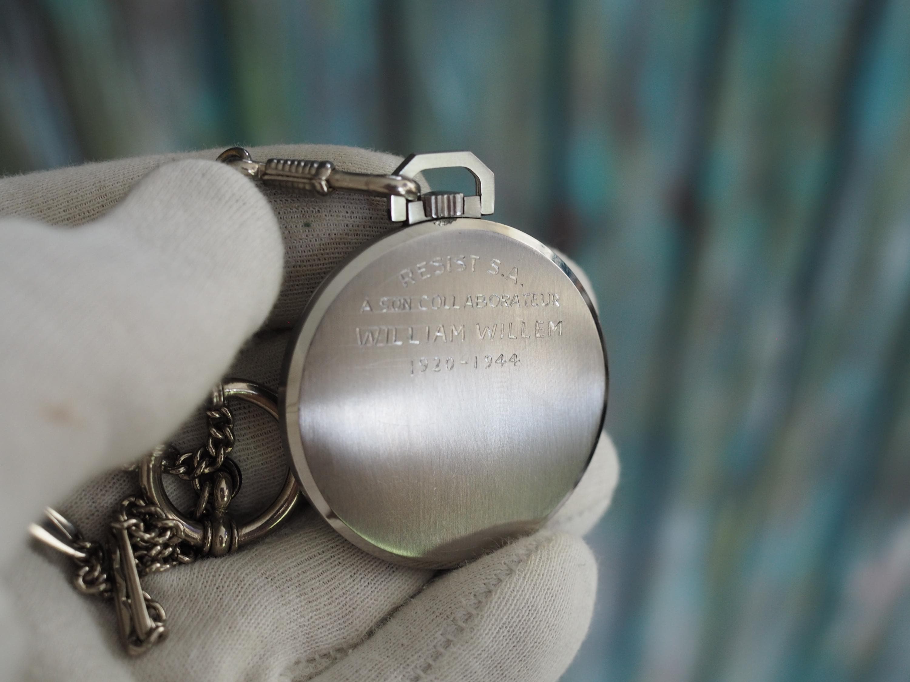 E. Borel Art Deco Pocket Watch: 1930s Swiss 15-jewel, WWII