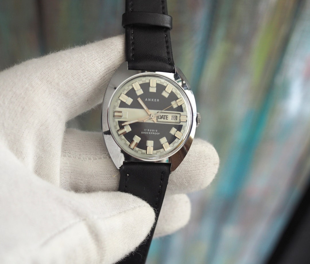 Anker Date - Vintage German Mechanical Men's Watch ANKER - Vintage ...