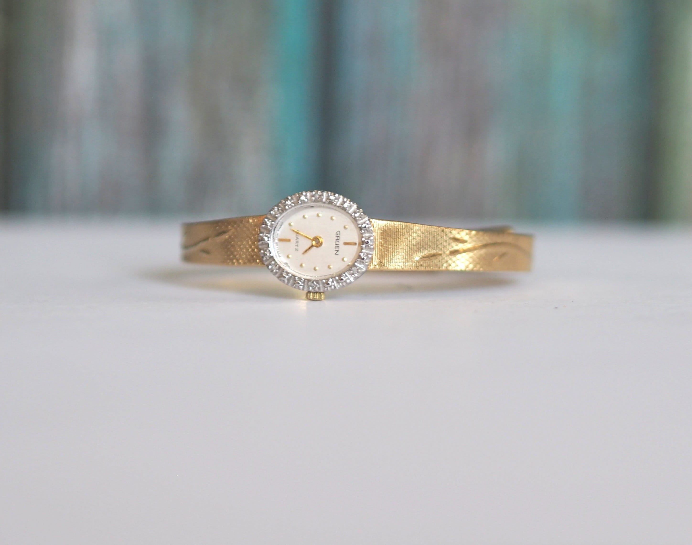 Gruen Quartz Watch Etsy Canada