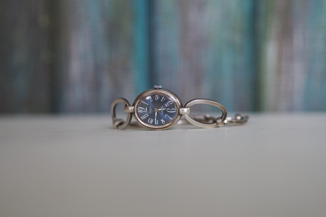 Montre-Bracelet En Argent 835 EHR Avec Incabloc - Remontage Manuel - Occasion Vintage