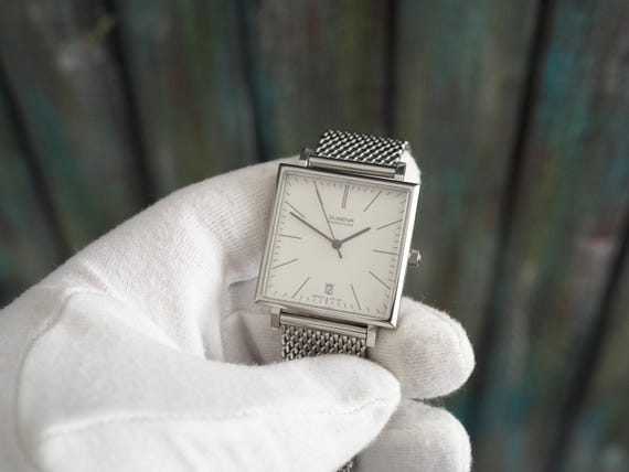 Dugena Dessau Carrée Unisex Quartz Watch With Sapphire Glass and