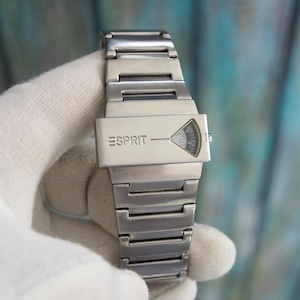 Orologio vintage ESPRIT Jump Hour / Orologio digitale unisex retrò in acciaio inossidabile