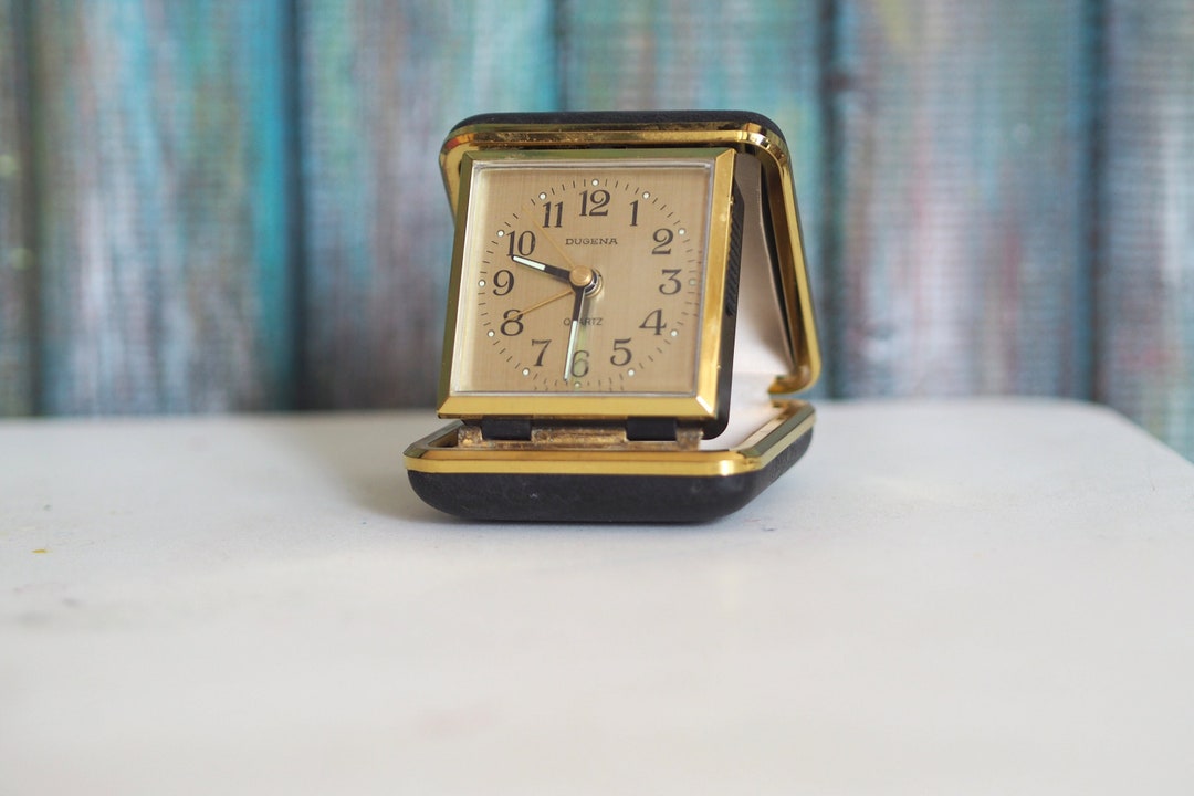 German Travel Alarm Clock DUGENA Vintage Quartz Travel Alarm Etsy