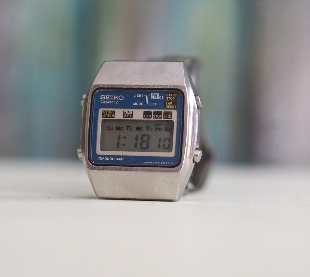 Buy SEIKO A129-5000 G Chronograph 1970's Japanese LCD Online in India - Etsy
