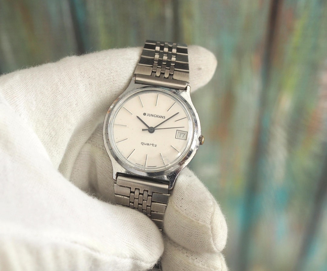 Montre Junghans à Quartz - Homme/Femme - Argenté Et Doré - Vintage (années 90) - Pile Neuve