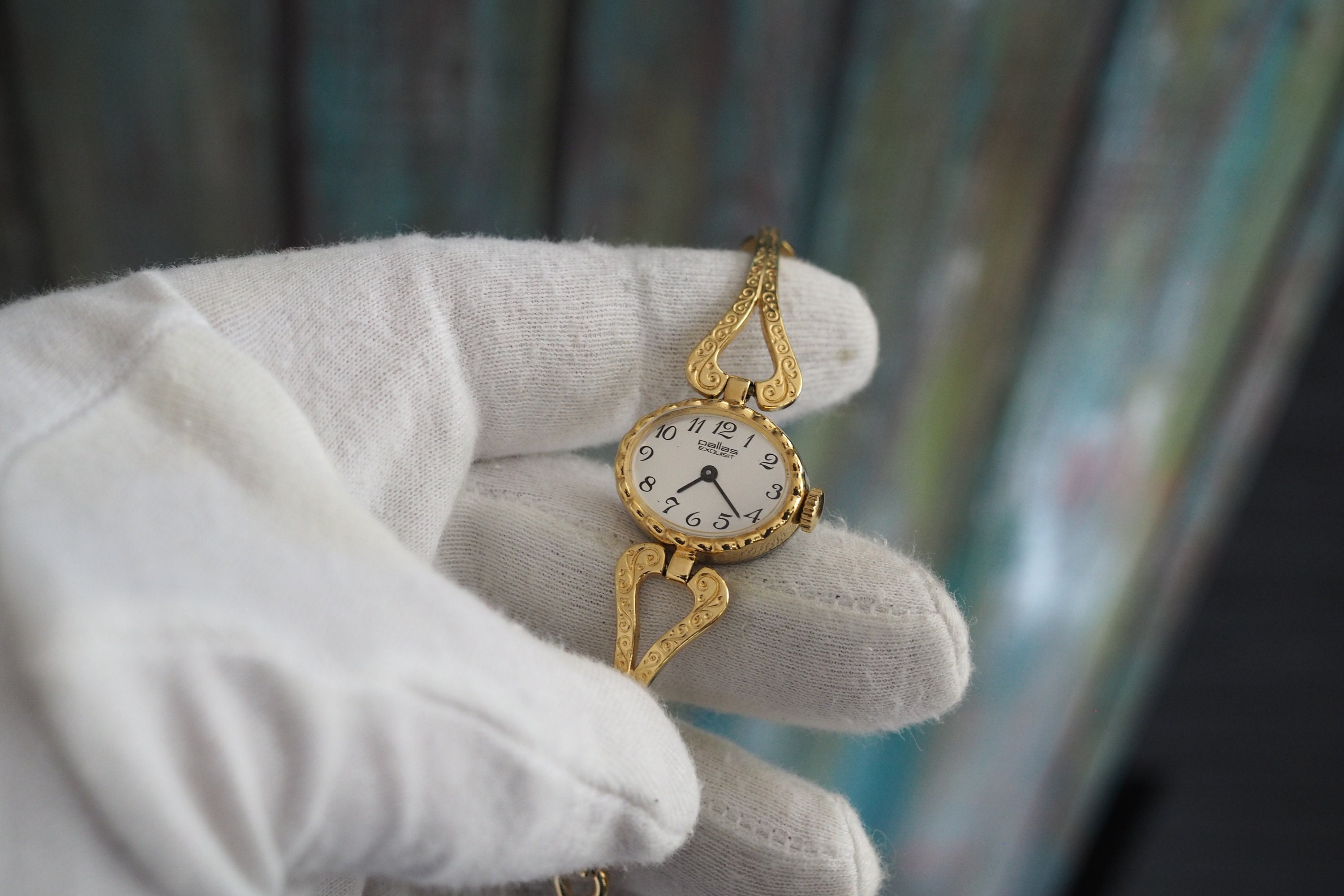 Damenuhr Handaufzug Pallas Exquisit Damenuhr Mechanische Damenarmbanduhr  Pallas Para Damenuhr Gold PALLAS ADORA