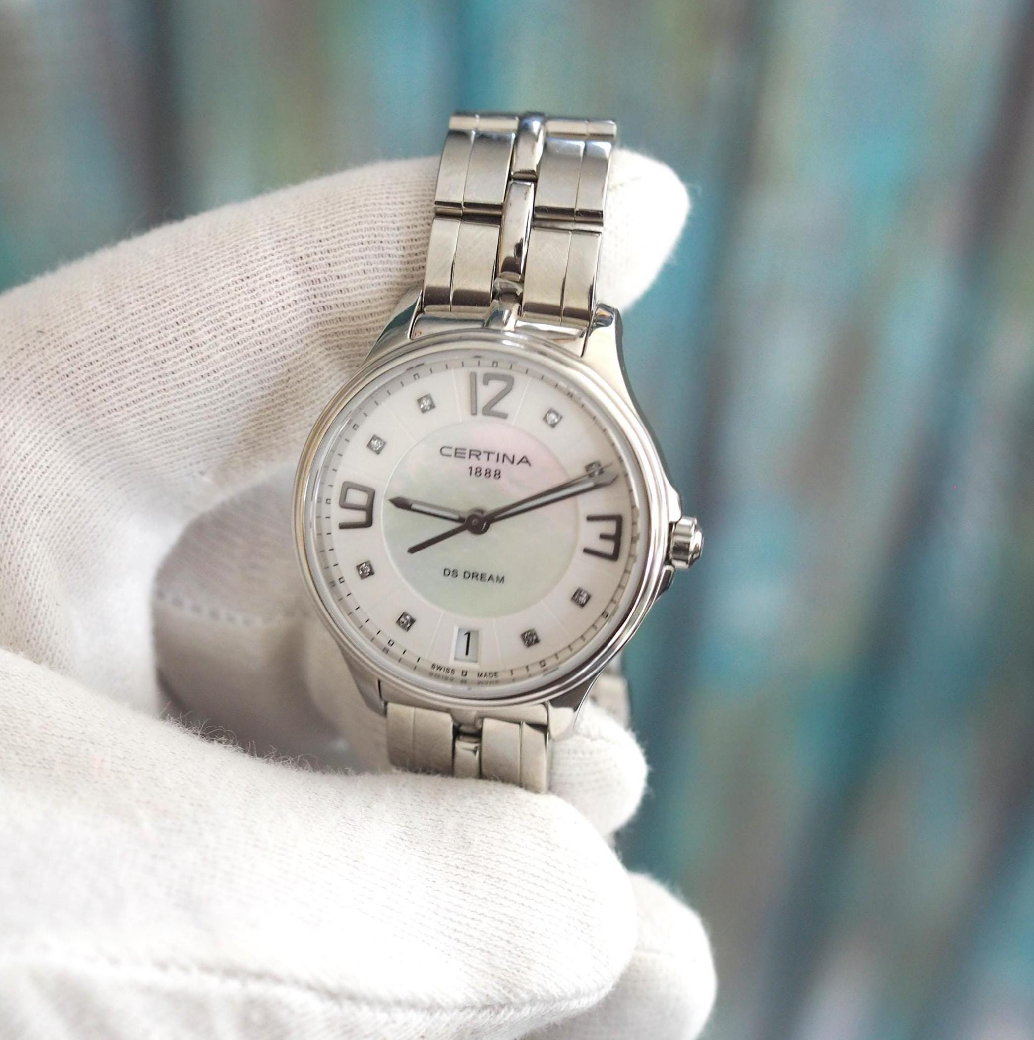 Certina DS Dream Women's Watch: Diamond Markers, Mother-of-pearl