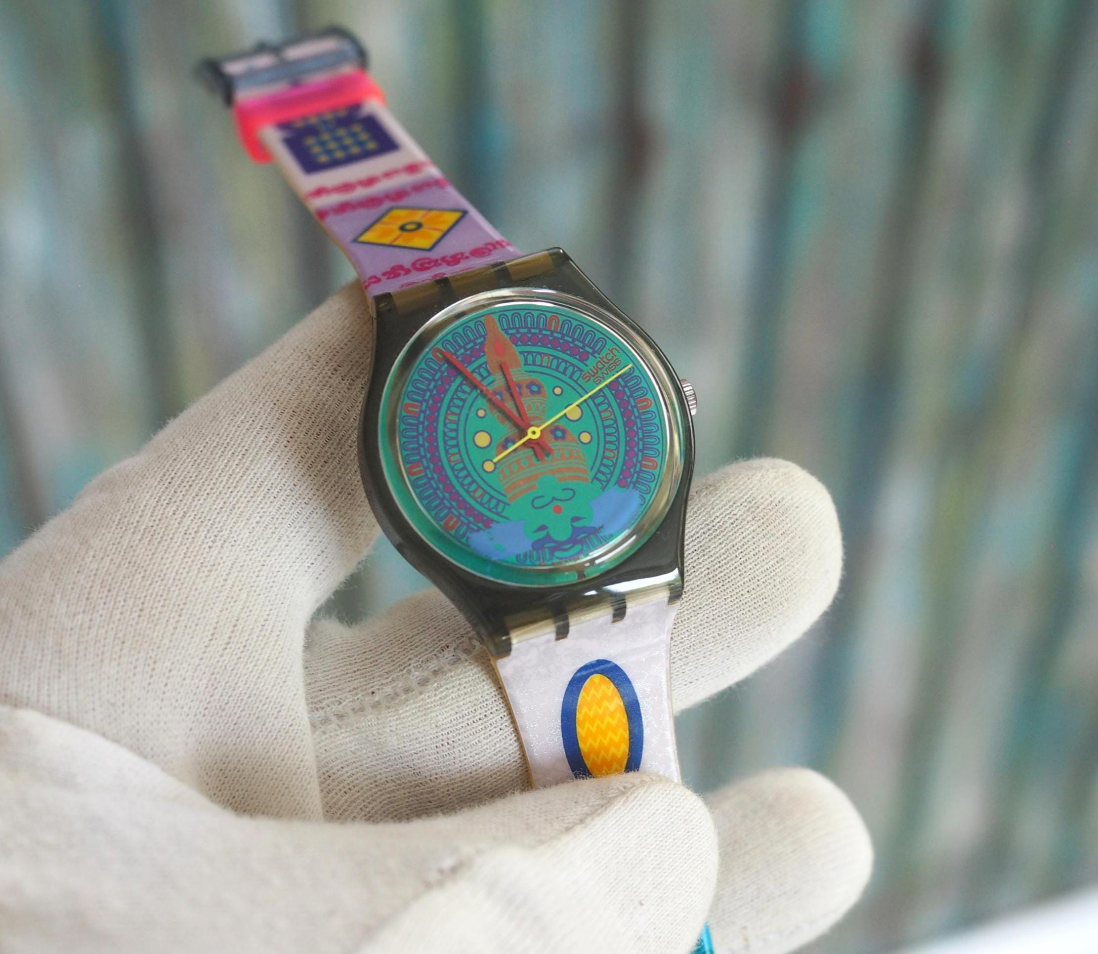 レアモデル 90s ヴィンテージ 腕時計 Swatch Pop スウォッチ 美品 swatch - 【希少】 Swatch スウォッチ ポップ POP腕時計 90sの