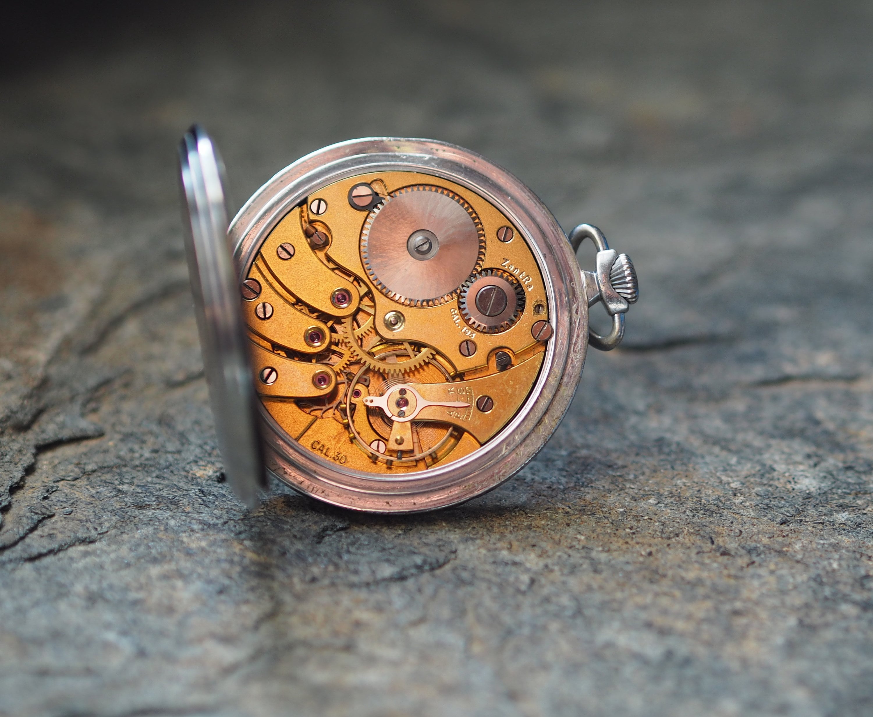 Art Deco German Pocket Watch Zentra 1940's - Etsy