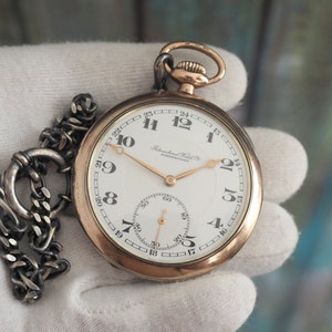 OMEGA】1930's オメガ 懐中時計 フルステンレス アール・デコ