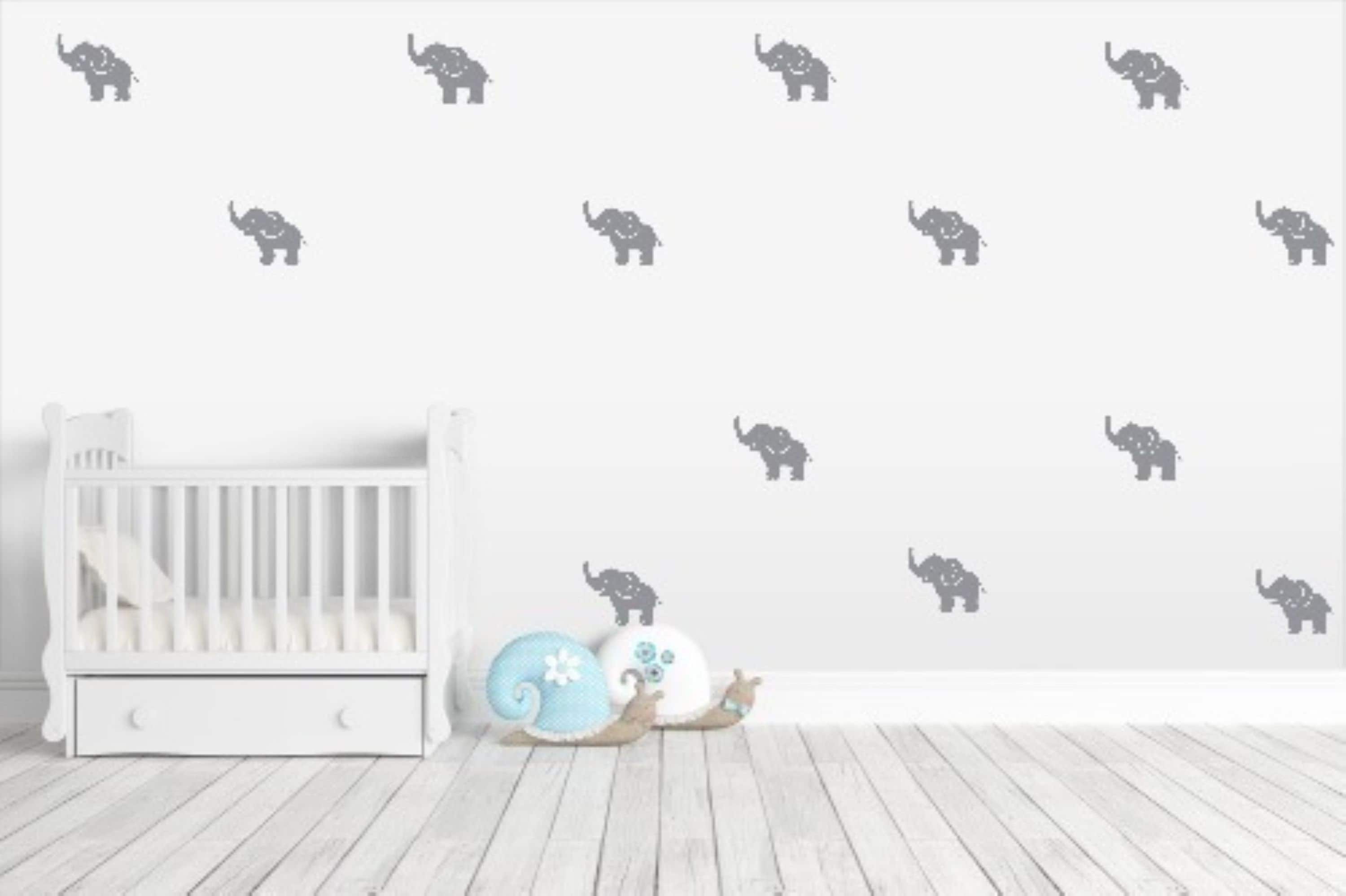 15 Cute Little Elephant Nursery Wall Decals Etsy