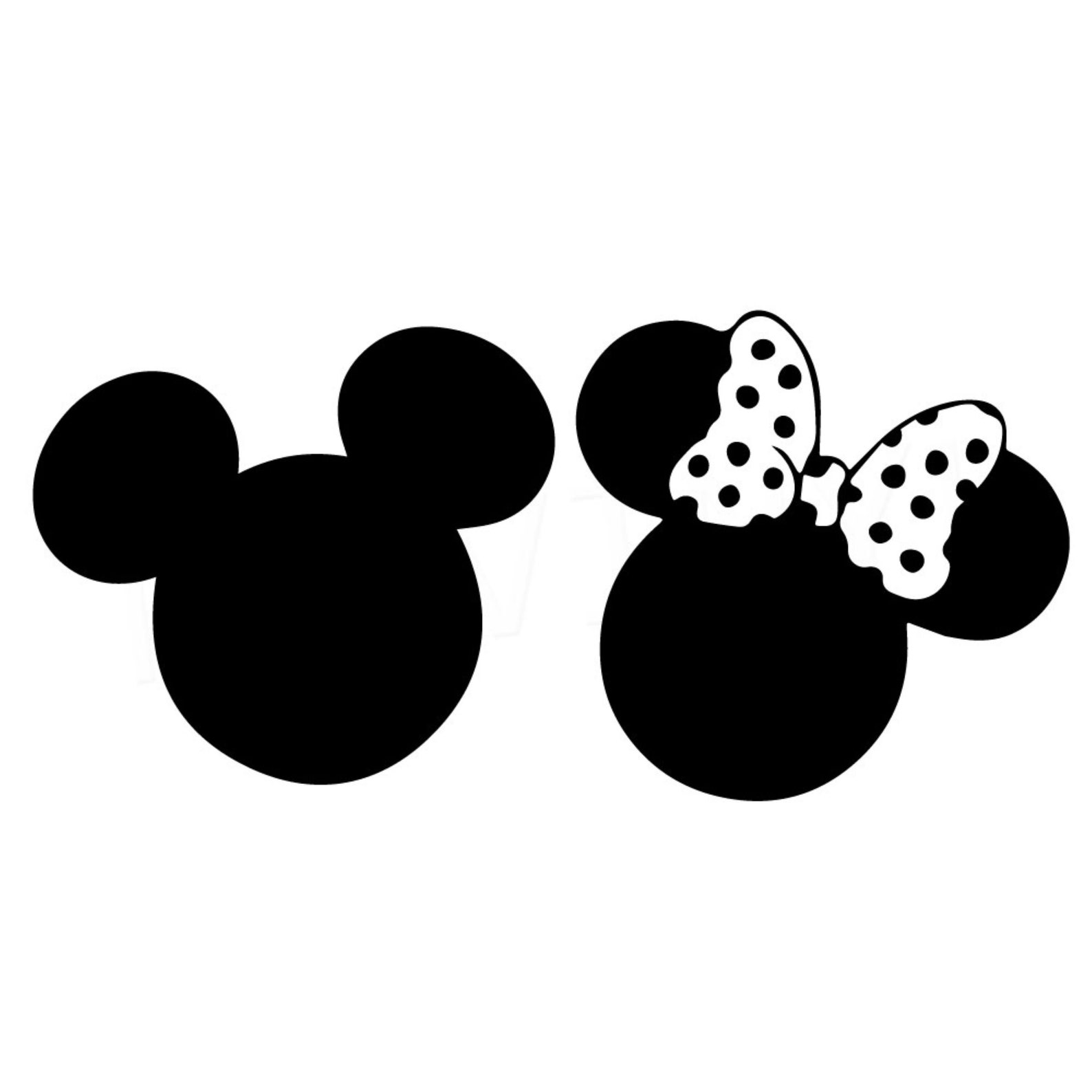 Mickey and Minnie mouse SVG cut files | Etsy