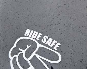 Fahren Sie sicher Auto Aufkleber-Ride Safe Motorrad Aufkleber-Auto-Sicherheits-Aufkleber-Biker respektieren Aufkleber