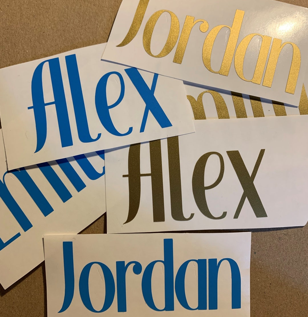 Personalised Sticker Labels Custom Vinyl Decal Words Kitchen Etsy