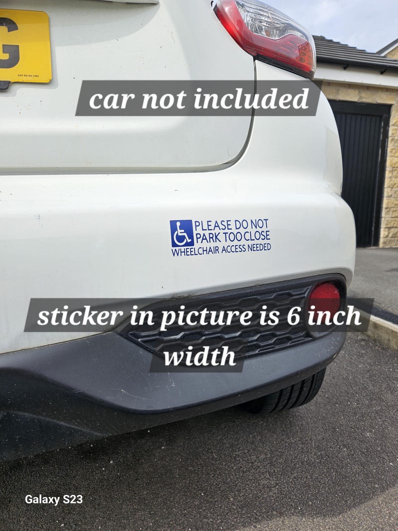 Wheelchair-friendly Access Sticker for Cars | Leave Room Wheelchair ...