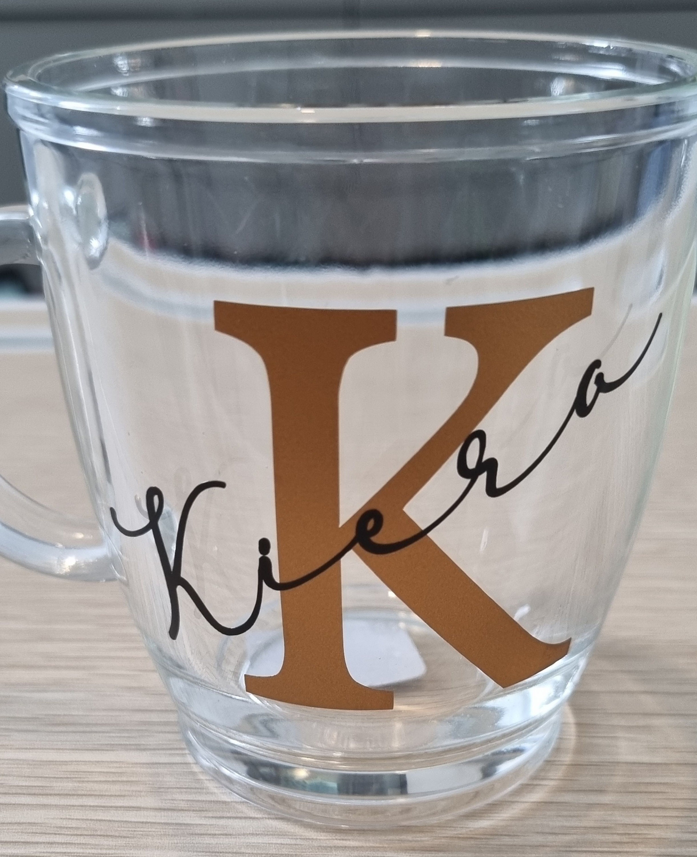 Mug Box Label Sticker Personalized Vinyl Decal Sticker: Custom Name Initial for Mugs - Etsy