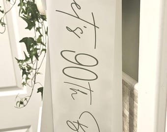 Personalized Birthday Sash - Custom Milestone Sash in Multiple Color Options