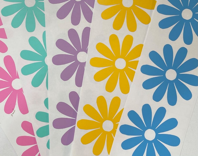 Wall Decals & Murals 20 x 2 inch cute daisy vinyl decals nursery walls