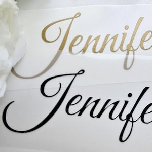 Custom water bottle name Stickers | Personalised names for weddings table settings/ favors