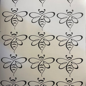contemporary bee decal