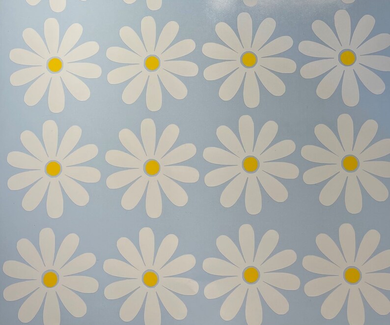 Wall Decals & Murals 20 x 2 inch cute daisy vinyl decals nursery walls