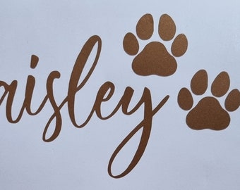 Personalised pet name decals / dog bowls / cat bowls