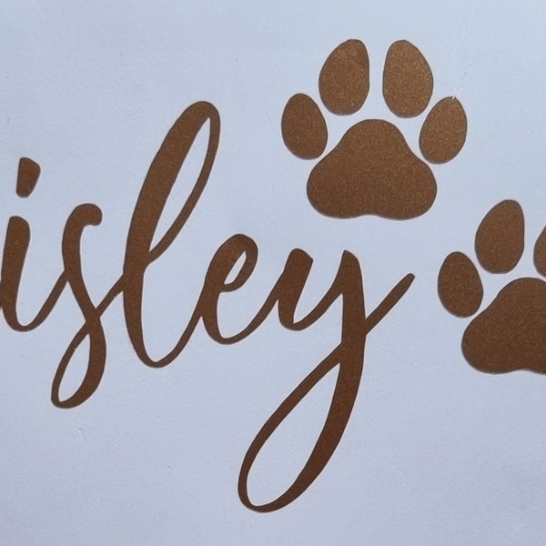 Personalised pet name decals / dog bowls / cat bowls