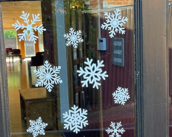 Snowflake Window | Winter Holiday Decals, Car & Laptop Stickers