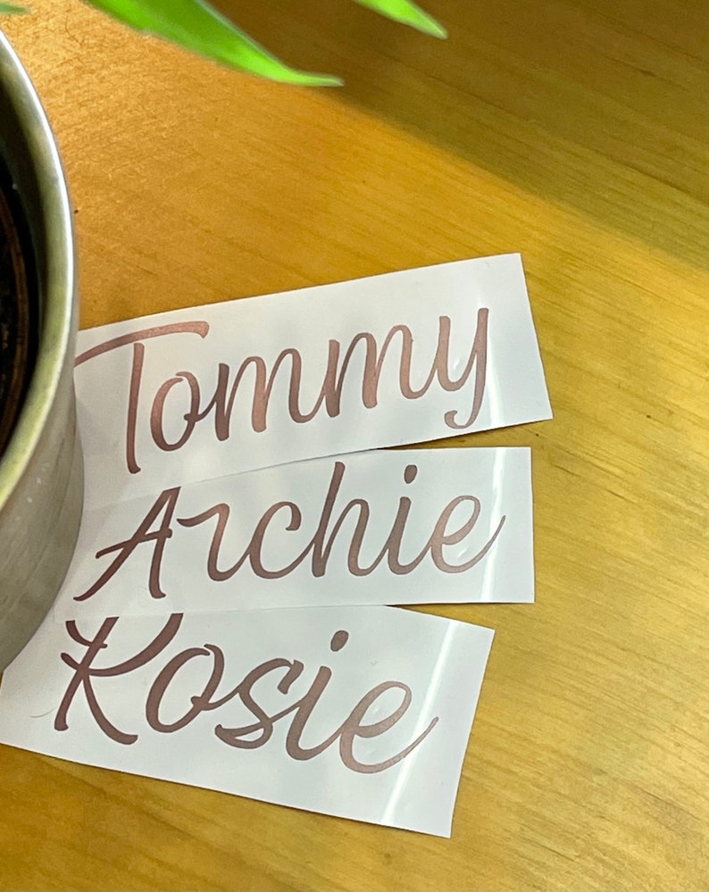 Personalised Sticker Labels Custom Vinyl Decal Words Kitchen Etsy