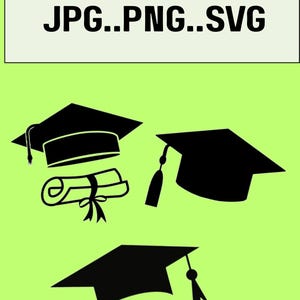 Modern Graduation 2025 Clipart Set | SVG PNG JPEG Files | Cricut Cut Files | Instant Download | Class of 2025 Digital Clipart Collection