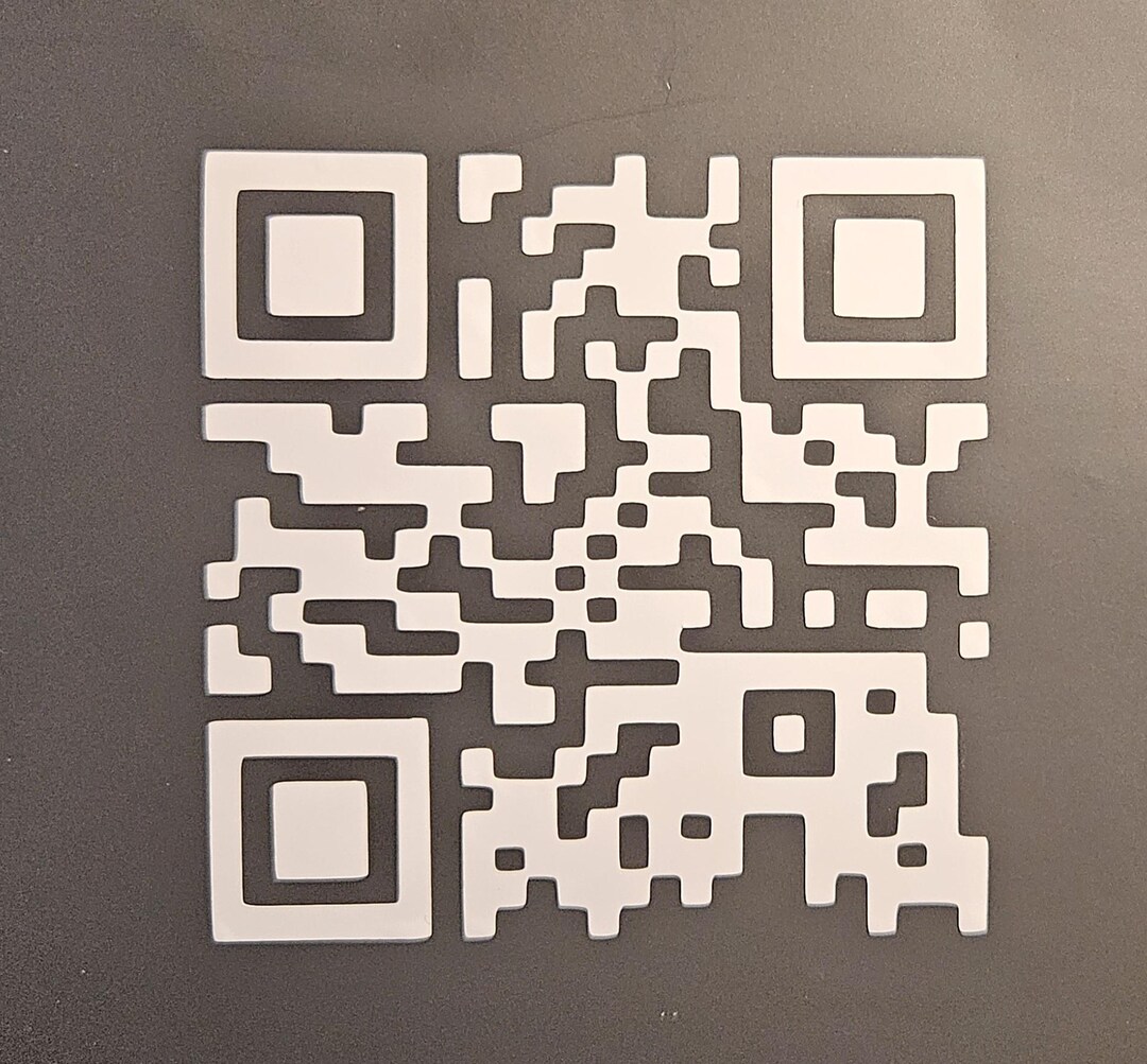 QR Code Vinyl Decal | Business QR Code Sticker - Etsy