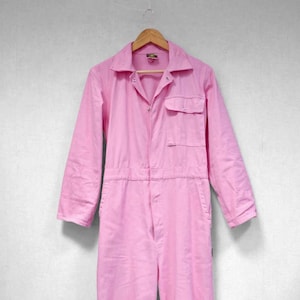 Pink Boilersuit Coveralls Bubblegum - All In One - XS S M L XL
