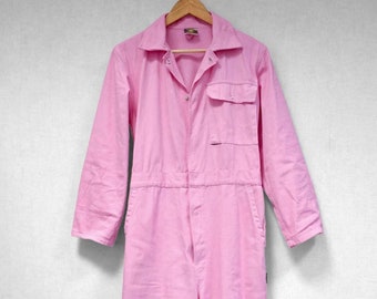 Pink Boilersuit Coveralls Bubblegum - All In One - XS S M L XL