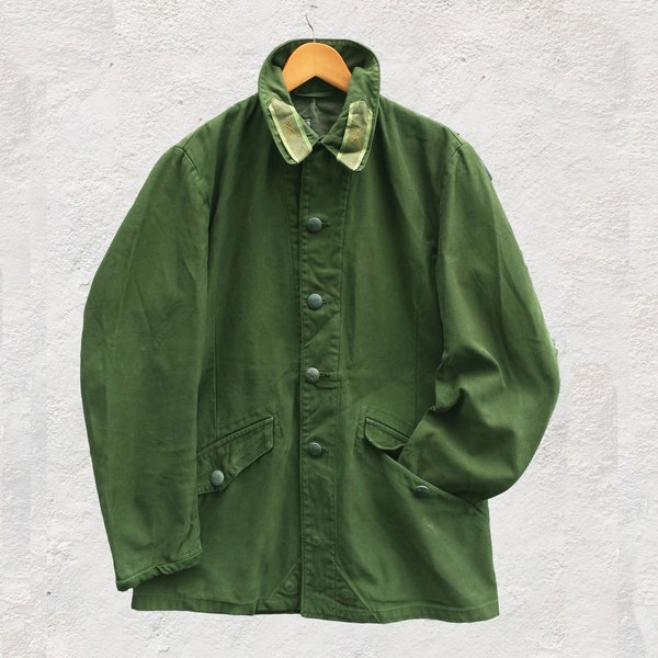 M59 Rare Swedish 60s/70s Olive Green Army Chore Worker Field Jacket