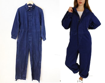 Navy blue boiler suit womens Clearance