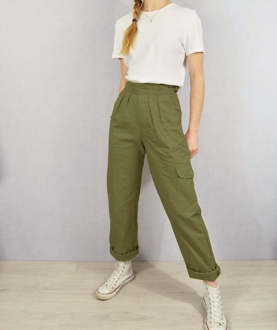 Gurkha Pants British Military 1950s 7oz Army Trousers Belted Gurkha Pants British Military 1950s 7oz Army Trousers Belted