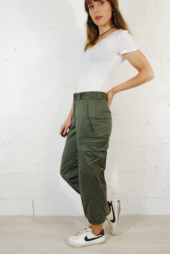 French F1 F2 Vintage Camo Pants / High Waisted Army C… - Gem