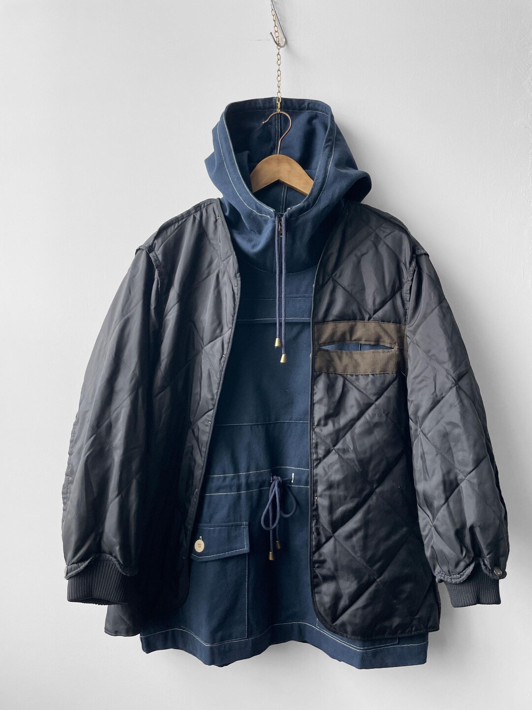 special vintage 1980s US ARMY LINER コート Black Vintage Liner Military Quilted Padded Parka Jacket Army