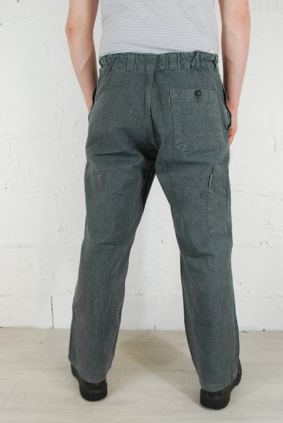 Vintage Denim 1960s Swiss Work Pants / Chore Trousers… - Gem