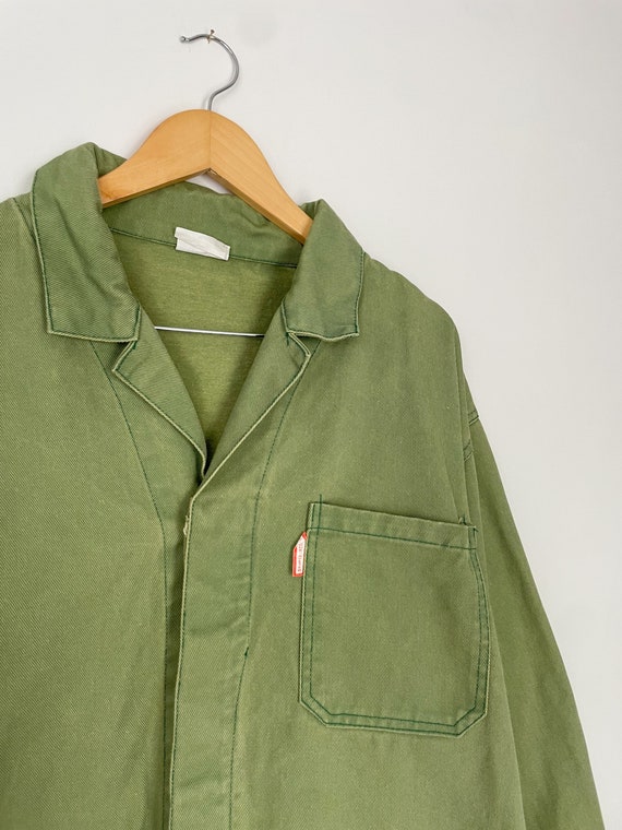 Vintage Chore Jacket Heavy Twill Thick Cotton Workwear Jacket