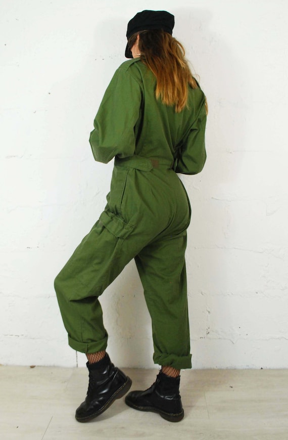 Unisex Vintage British Army Workwear Coveralls / … - image 4