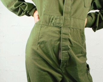 Unisex Vintage British Army Workwear Coveralls Overalls