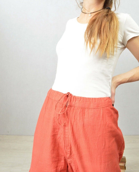 Vintage European Linen Work Pants 1940s Harem Lounge Pants - Etsy