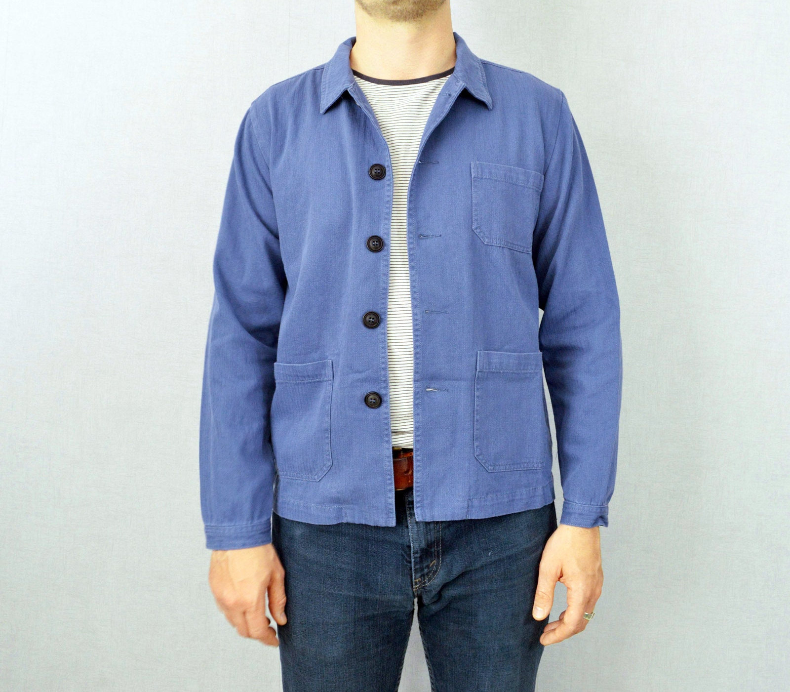 ジャケット・アウター 60s Euro work good fade cotton jacket ジャケット・アウター 60s Euro work good fade cotton jacket