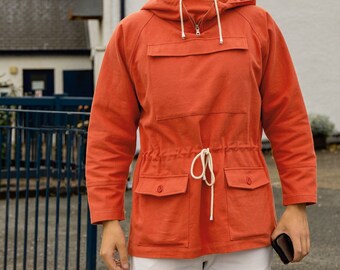 Cadet Smock 1960s Anorak – Mod Style, OG Cotton Canvas, Ink Blue – WOLF, All Sizes