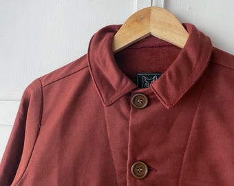 Made in England Moleskin 100% Cotton Chore French Workwear Jacket