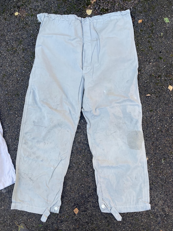 Vintage 1960s Cotton Japanese Style Army Work Chore Pants