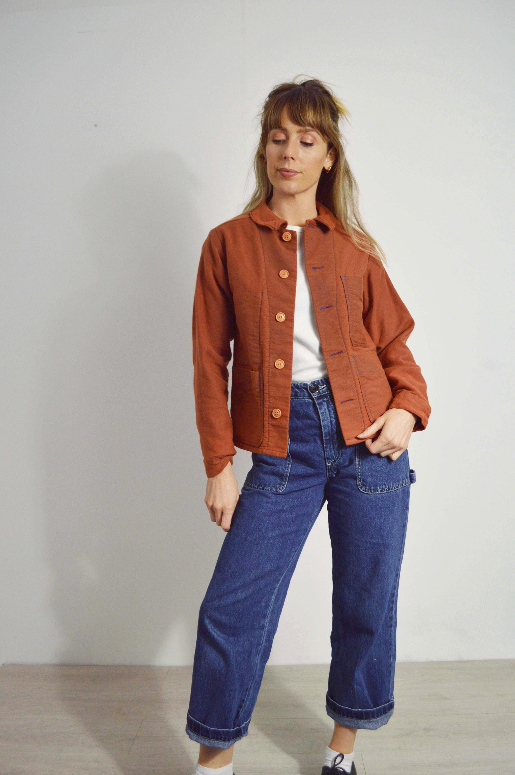 Women's Made in England Moleskin Cotton Chore French Workwear