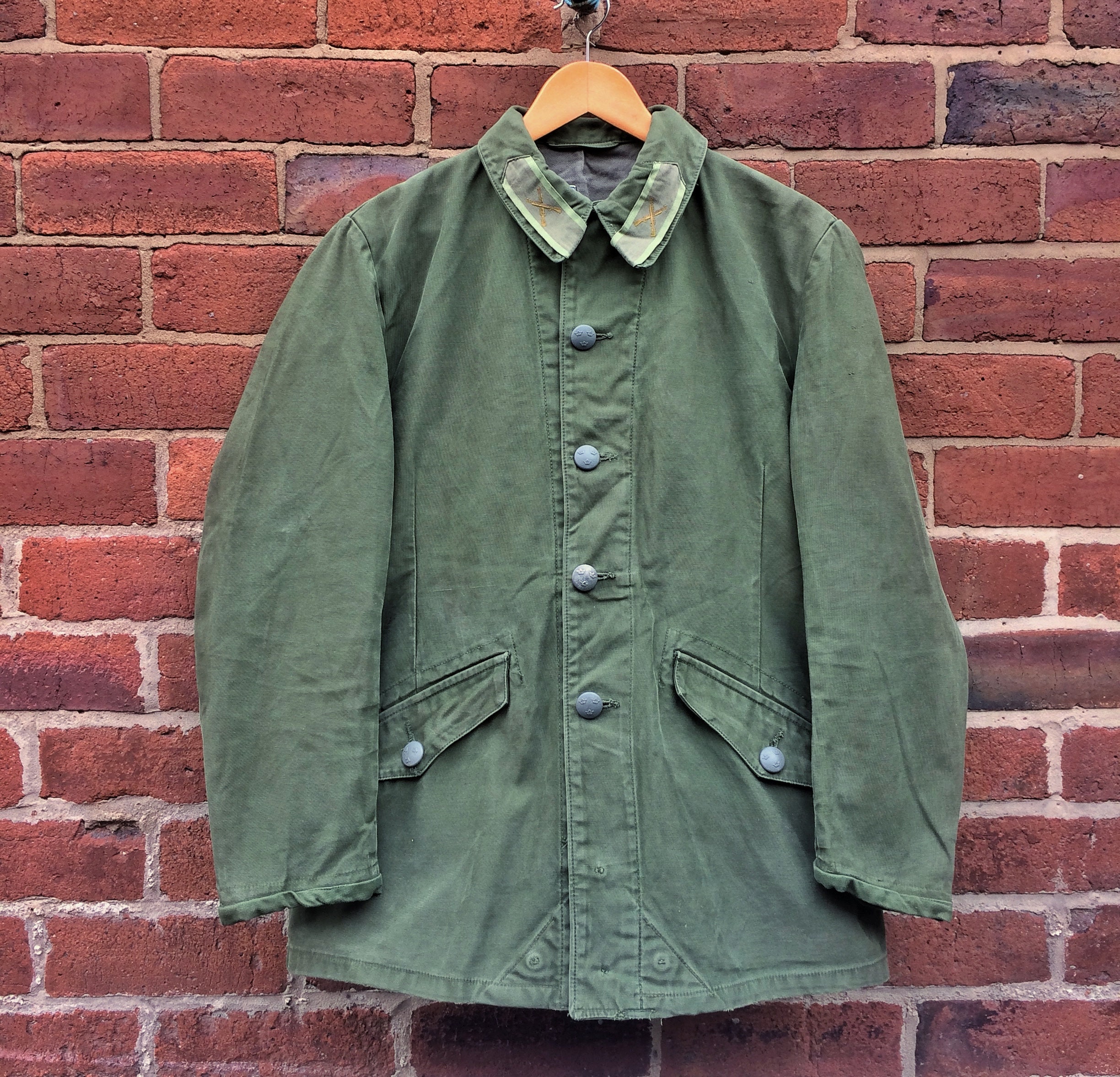 M59 Rare Swedish 60s/70s Olive Green Army Chore Worker Field 