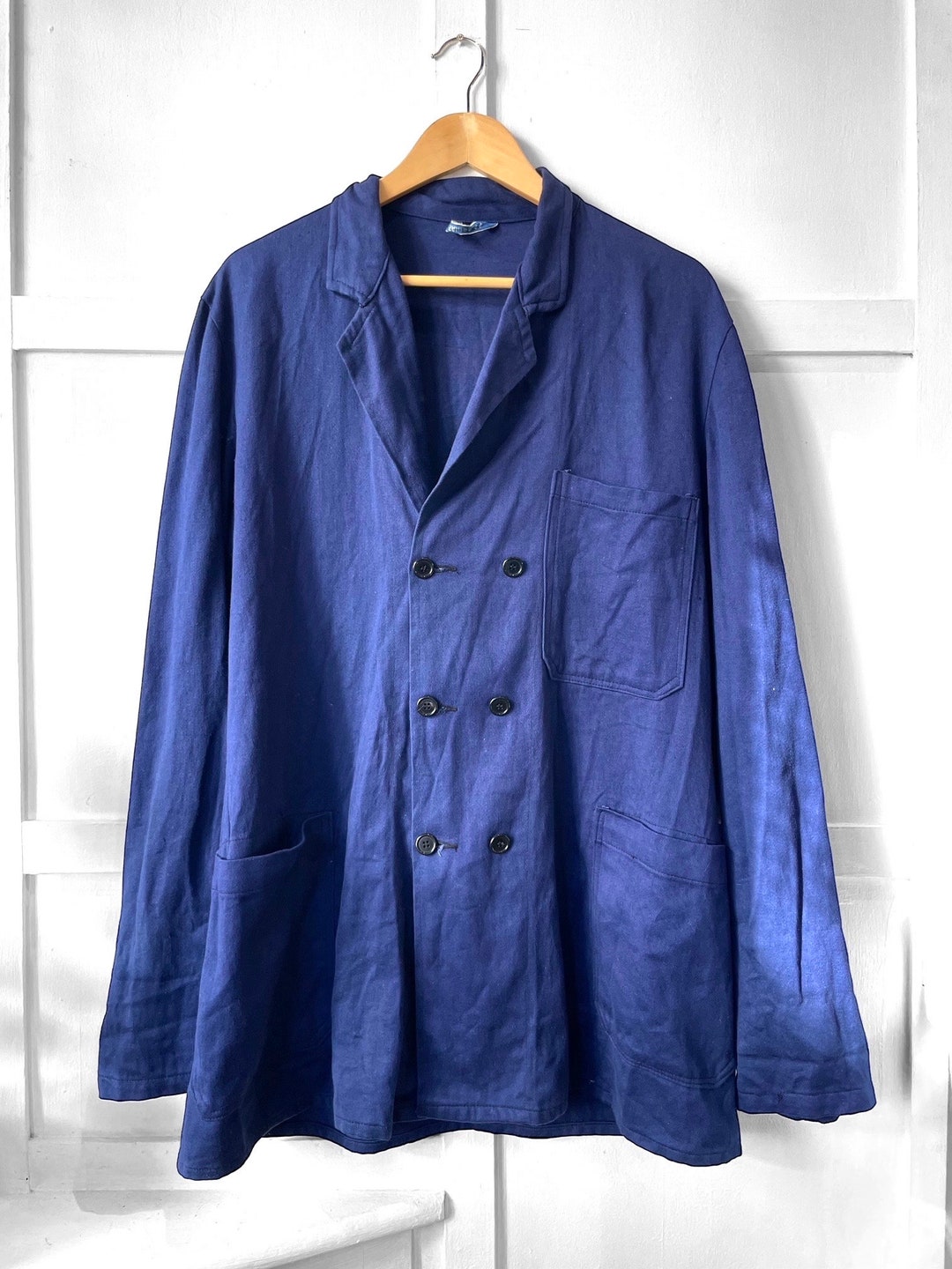 Original Heavy Cotton Double Breasted French Workwear Chore / Jacket